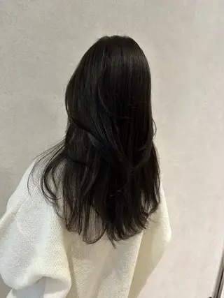 ロング レイヤー/ハッシュ 渋谷/サッタのヘアスタイル