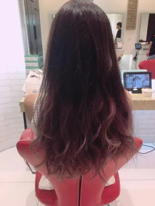カラー 高岡 杏実のヘアスタイル