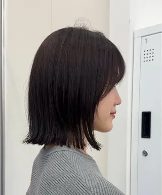 ミディアム ショート/ボブ レイヤー/チヨノのヘアスタイル