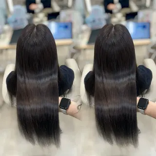 ロング カラー ベージュ/つや髪/ レイヤー／ゆいなのヘアスタイル