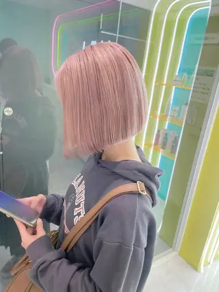 ショート カラー パーマ ヘアアレンジ メンズ 透明感カラー・レイヤ ー🎀amika🎀のヘアスタイル