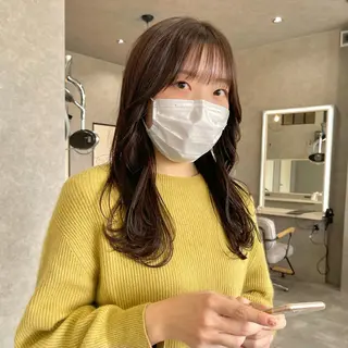 セミロング カラー 一ノ瀬 暁のヘアスタイル