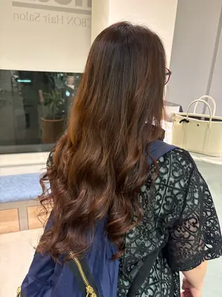 ロング カ ノのヘアスタイル