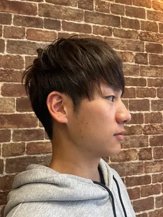 ショート カラー メンズ 久木原 ゆりのヘアスタイル