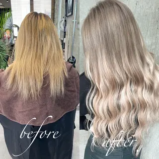 ロング カラー ヘアアレンジ TATSUYA アートディレクターのヘアスタイル