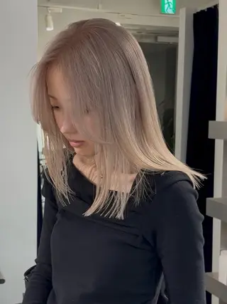 セミロング カラー 村田 りょうやのヘアスタイル