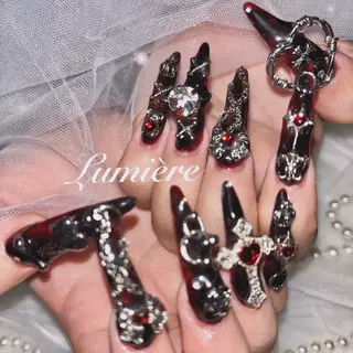 ネイル Lumière｜ ロング｜ワンホンのネイルデザイン