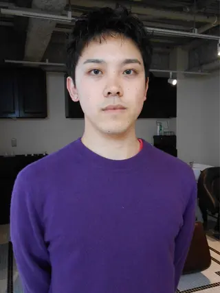 ショート メンズ グランジヘア 無造作ヘアHYUGAのヘアスタイル