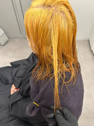 セミロング 似合わせカラー ブリーチ/店長レンのヘアスタイル