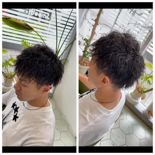 ショート パーマ メンズ 堤太志 メンズパーマ特化のヘアスタイル