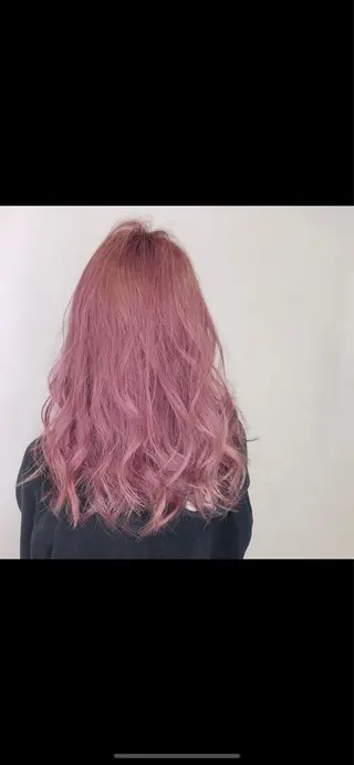 ロング カラー ヘアアレンジ キッズ カラー特化サロン Eir心斎橋のヘアスタイル