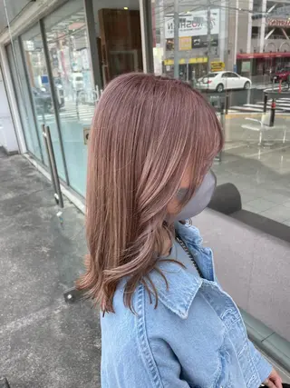 セミロング カラー ☪︎⋆ hair & eye yuka˚✩のマツエク・マツパデザイン