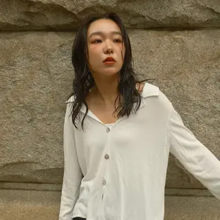 ミディアム パーマ パーマ/透明感カラー 元町🌱takutoのヘアスタイル