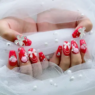 ネイル パーツ全部¥110 サロンミミのネイルデザイン