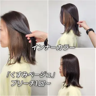 セミロング カラー 安達まい/ インナーカラー◎のヘアスタイル