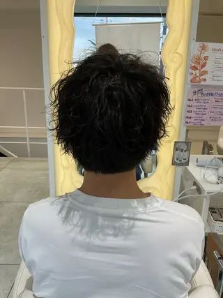 パーマ メンズ 稲村 直也のヘアスタイル