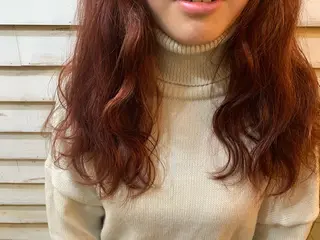 ミディアム カラー ヘアアレンジ 蔵前🫧韓国風レイヤ ーカット🫧KAHOのヘアスタイル