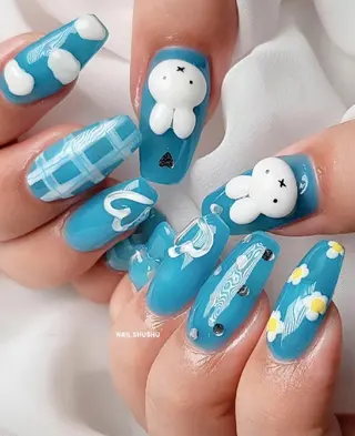 ネイル 3dパーツ/流行り 👧shushu❤️のネイルデザイン