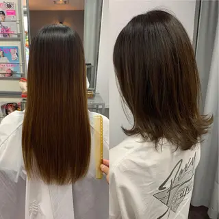 ミディアム 平田 広大のヘアスタイル