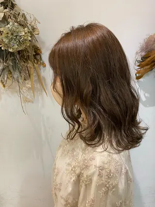 ミディアム 🌷レイヤー縮毛/ 艶カラー/ami🌷のヘアスタイル
