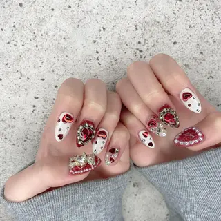 ロング カラー パーマ ヘアアレンジ メンズ キッズ ネイル マツエク・マツパ Salon Ｋのネイルデザイン