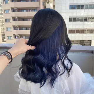 セミロング エフェクトブリーチ 🌟前澤啓太朗のヘアスタイル