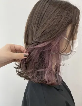 セミロング カラー @artina ⭐️KAHO⭐️のヘアスタイル