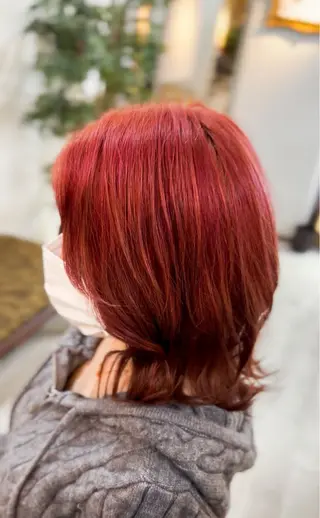ショート 飯星慧斗 /ブリーチ、縮毛矯正のヘアスタイル