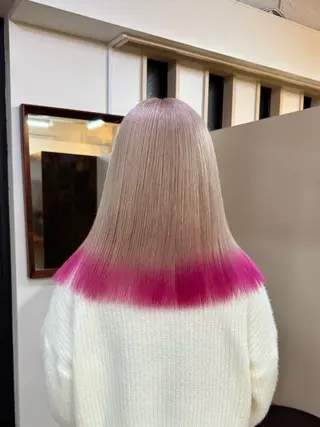 ミディアム カラー ブリーチカラーモデル 募集中/ リョウスケのヘアスタイル