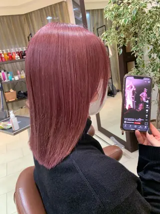 ミディアム カラー 甲斐 司のヘアスタイル