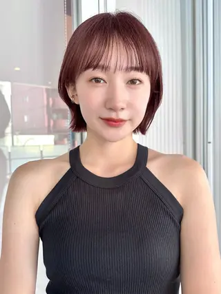 ショート カラー 越後 遥/ 透明感カラー🪞🤍のヘアスタイル