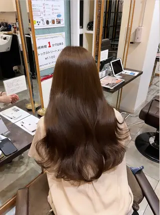 セミロング カラー mai @ma_____iiのヘアスタイル