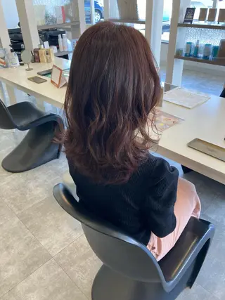 セミロング カラー 星野 美沙のヘアスタイル