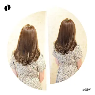 セミロング カラー ✨縮毛矯正✨髪質改善 ナカシマ ユミのヘアスタイル