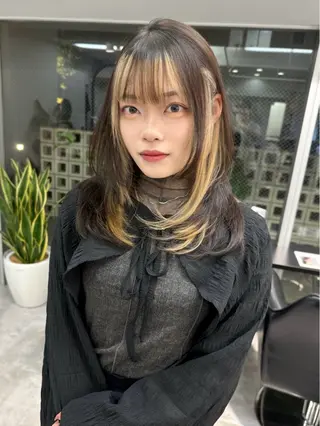 ミディアム カラー 韓国ヘア 店長NEGIのヘアスタイル