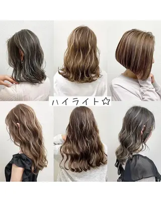 セミロング カラー グレージュ💎 神戸孝哉のヘアスタイル