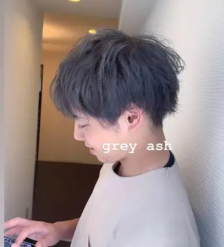 メンズ 韓国✖️網紅🖤 パーマYURIYAのヘアスタイル