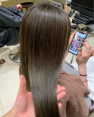 ロング カラー 町田で叶う本物の 髪質改善 鍋谷勇のヘアスタイル