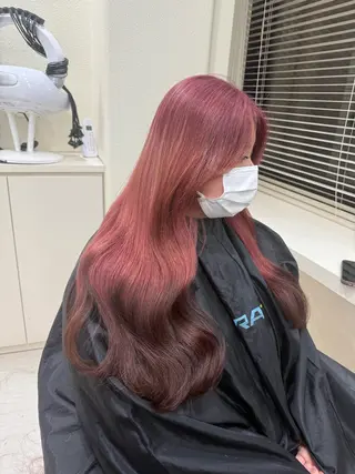 ロング 🎀🫧透明感 ピンクラベンダー💟のヘアスタイル