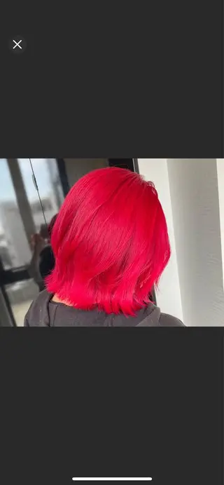 ショート カラー ヘアカラー&縮毛矯正 STAR☆RIVERのヘアスタイル