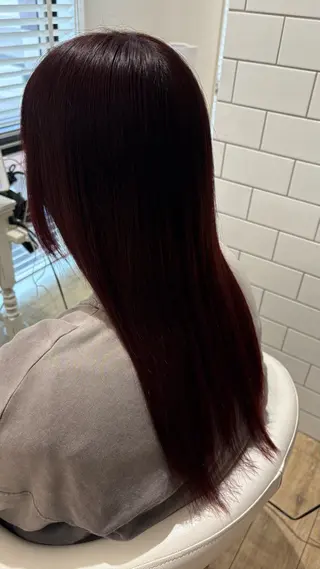 ロング カラー 似合わせ 顔周りYUUGAのヘアスタイル