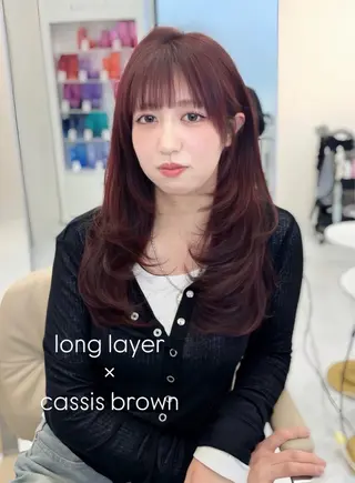 ロング カラー ヘアアレンジ 加藤あいり／大人 可愛いモテカラー♡のヘアスタイル