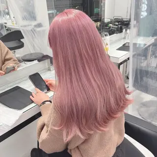 カラー ヘアアレンジ 透け上品ハイトーン 職人ゆうと🤍のヘアスタイル