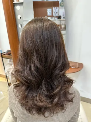 ロング コテ巻き風パーマ/ 髪質改善/河島恭平のヘアスタイル