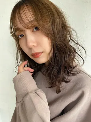 ミディアム 🍃透明感スタイル ｙｕ-ｋａ🍃のヘアスタイル