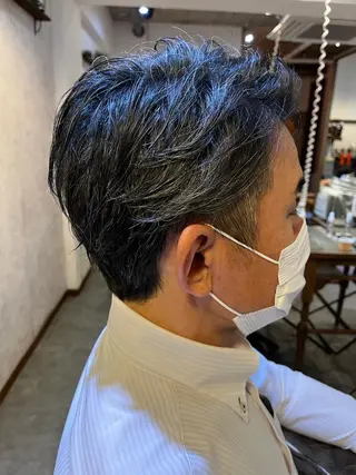 ショート メンズ 佐藤槙哉 サトウシンヤのヘアスタイル