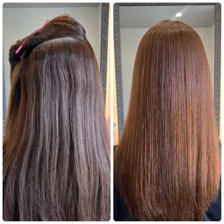 セミロング 髪質改善美容室Qin hair所属・【女性限定】 👑hanaのヘアスタイル