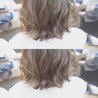 ショート カラー パーマ 🟦髪質改善6年 💊YAMAMOTOのヘアスタイル