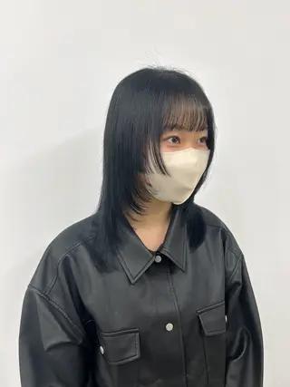 ミディアム noa  🦋 ブリーチ/暖色のヘアスタイル