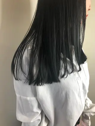 ロング カラー パーマ美容師 hanaのヘアスタイル